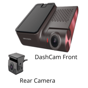 كاميرا سيارات بدقة 4K ثنائية القنوات مع كابل طاقة