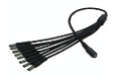 1  DC Female to 8 DC Male Power cable