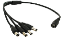 1  DC Female to 4 DC Male Power cable